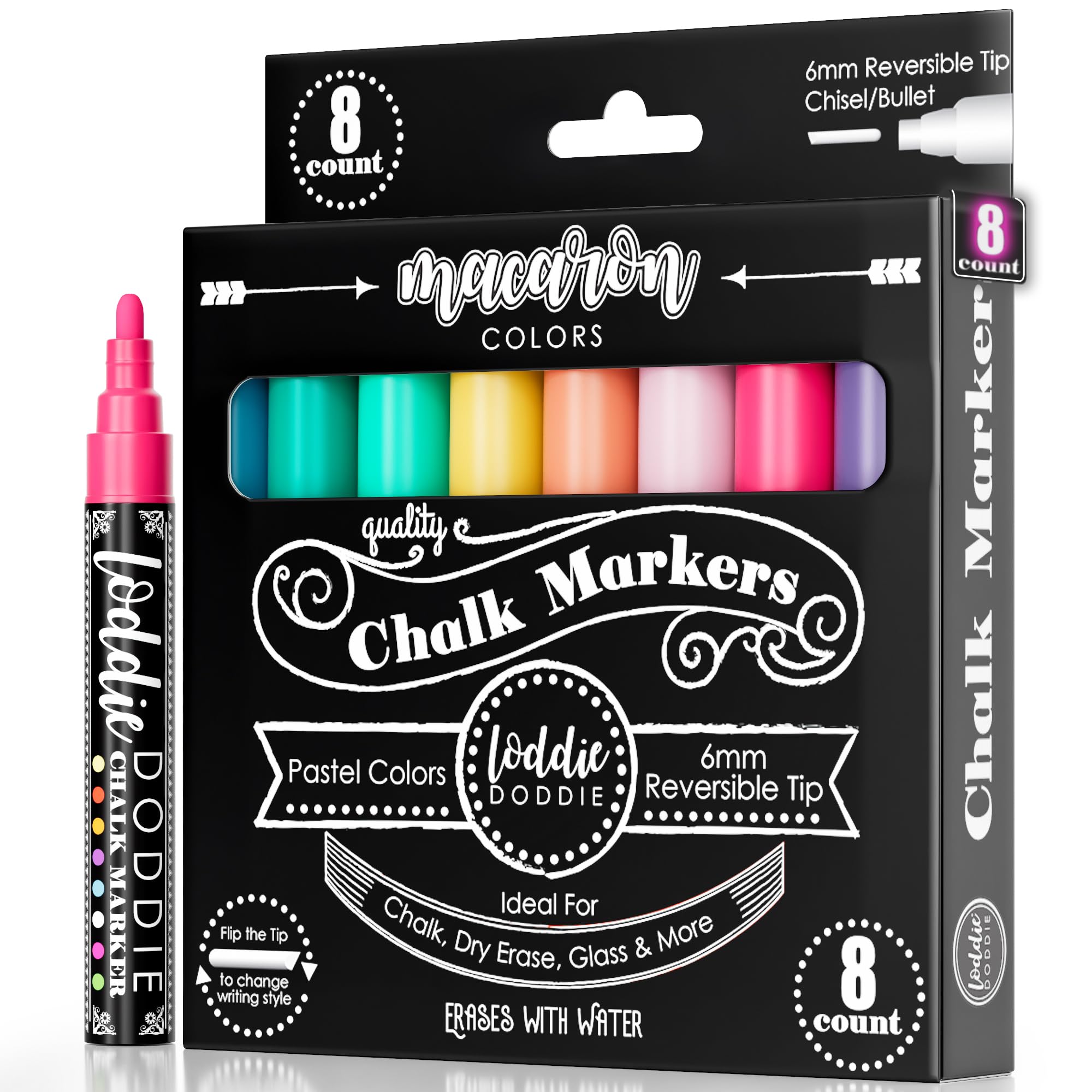 希少ビンテージ　MARKER マーカー　LDR SUPER デッドストック Amazon.com : Loddie Doddie Liquid Chalk Markers - Pack of 8